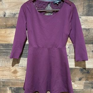 Lulu’s Medium Purple Dress Long Sleeve